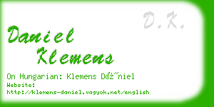 daniel klemens business card